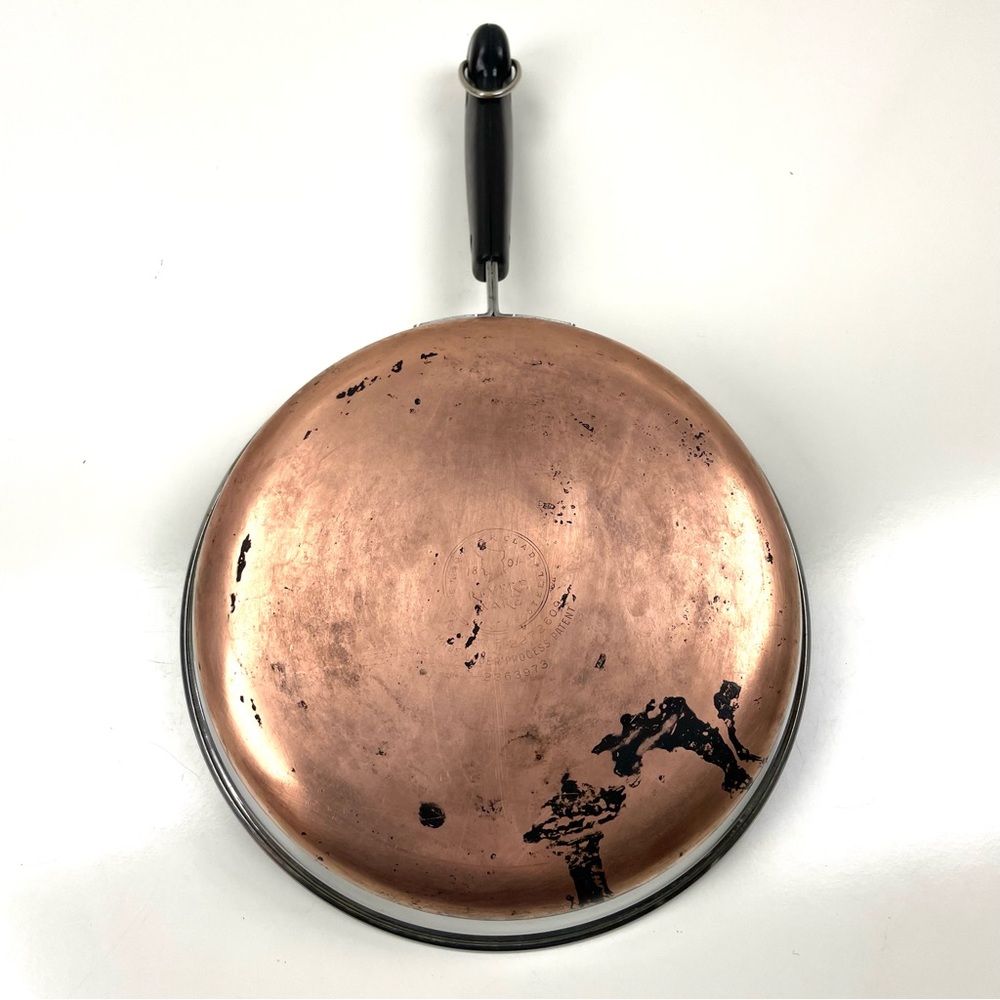 Revere Ware 10" Copper Clad Frying Pan - Picture 3 of 4